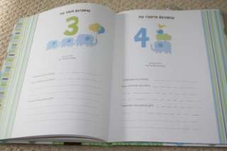 Baby BOY Memory Book Just One You Carters green blue brown dots 