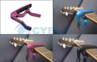 Folk Acoustic Guitar Trigger Change Capo Key Clamp Red  