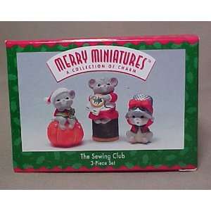  MERRY MINIATURE   THE SEWING CLUB (3 PIECE SET)