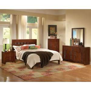 Coaster Furniture Resin Collection Cherry Bedroom Set(Queen Size Bed 