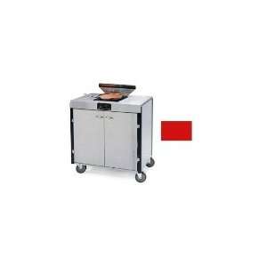   High Mobile Cooking Cart w/Induction Heat Stove, Red 