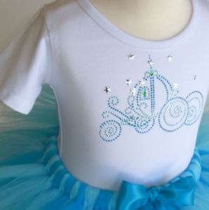 12 18 month SS Cinderella Disney dress costume tutu top  