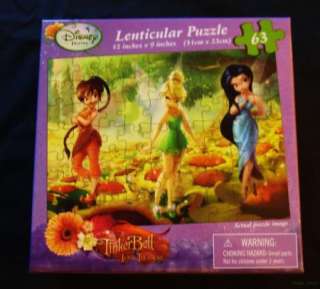 Disney Fairies Tinker Bell Lenticular Puzzle 63 PC NEW  