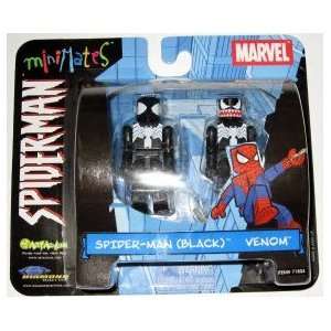 Marvel Minimates Series 2 Spider man in Black Costume and 