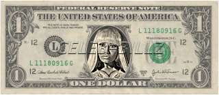 Nicki Minaj Dollar Bill Real Currency Celebrity Novelty Collectible 