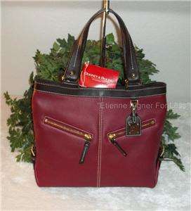 New* Authentic, Dooney & Bourke Handbag Purse Sara Bag Cranberry 