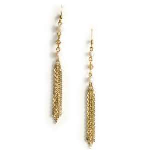  Magnolia Linear Crystal Drop Earrings Jewelry