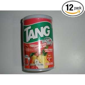 Tang Sugar Free Drink Mix, Fruit Punch, 1.7 Ounce Canisters (Pack of 