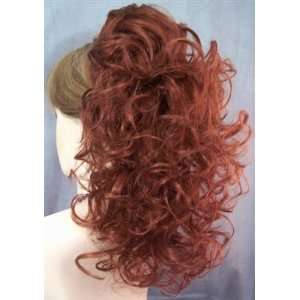  JAMIE Clip On Hairpiece Wig #130 COPPER RED by THE NATURAL 