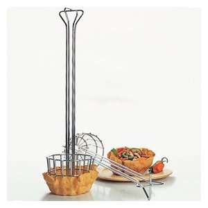  Tortilla Basket Fryer Tool   Chrome Plated Deep Fryer   4 