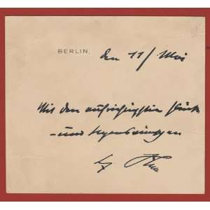 Adolf Hitler Note Autograph   Historical Documents   Signed   RP 