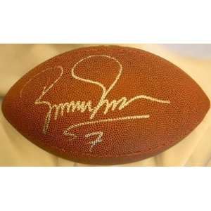 Boomer Esiason Autographed Football Cincinnati Bengals NFL 