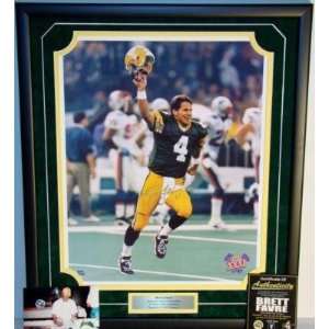Brett Favre Autographed Picture   NEW Framed PACKERS 16X20 THE KID 