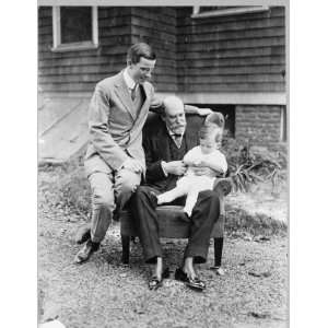 c1916 photo Charles Evans Hughes, seated, full length, holding his 
