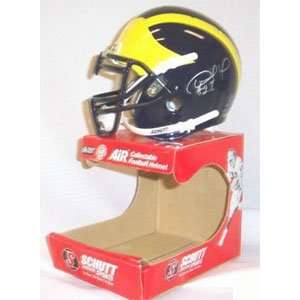 Desmond Howard Memorabilia Signed Michigan Schutt Mini Helmet