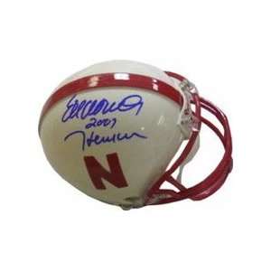 Eric Crouch Autographed Nebraska Cornhuskers Mini Football Helmet with 