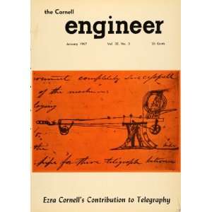  1967 Cover Ezra Cornell Engineer Telegraphy Science 
