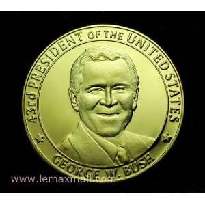  President George W. Bush Gold Coin 