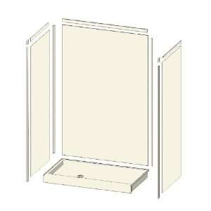  Transolid 48W x 48D x 72H Desert Earth Side Shower Wall 