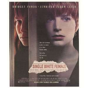  1992 Jennifer Jason Leigh Single White Female Movie Print 