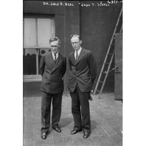 1900s photo Dr. John R. Neal, John T. Scopes 