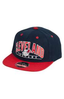 American Needle Arched Indians Snapback Baseball Cap  