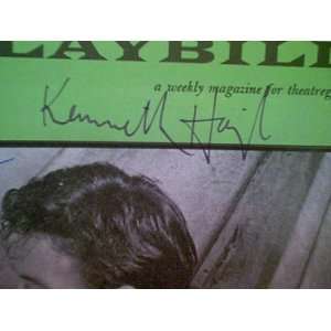 Haigh, Kenneth and Mary Ure 1958 Playbill Look Back In Anger Signed 
