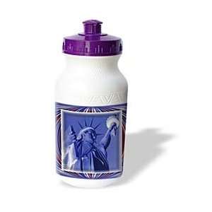   Themes   Lady Liberty in Blue   Water Bottles