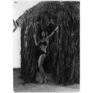  Young woman,Mack Sennett comedy films,bathing suit,doorway 