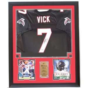 Michael Vick Autographed Jersey   Falcons Home