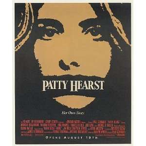  1988 Patty Hearst Her Own Story Movie Print Ad (Movie 