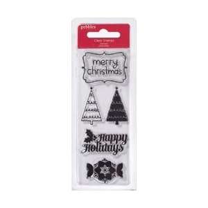  Pebbles Crafts Welcome Christmas Clear Stamps 2X5; 3 