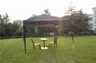 New Black 10x10 EZ Pop Up Canopy Gazebo Party Tent  