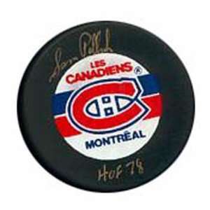 Sam Pollock Autographed Montreal Canadiens Hockey Puck