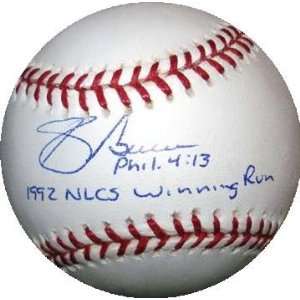  Sid Bream Autographed Baseball   inscribed 1992 NLCS 