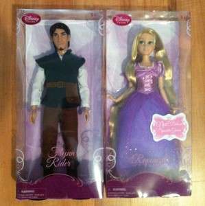 Disney Store Tangled Flynn Rider & Rapunzel 12 Doll  