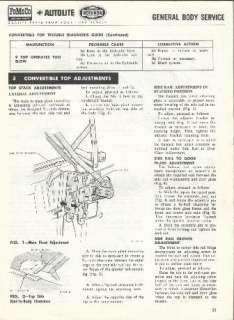 1964 65 66 67 FORD FAIRLANE BODY PARTS and ADJUST BOOK  