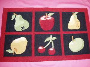 PREMIUM WOVEN FRUIT COUNTRY KITCHEN ACCENT RUG MAT  