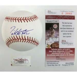 Tom Glavine Autographed Baseball   All Star Omlb Jsa Braves