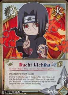 1015 PARALLEL FOIL Itachi Uchiha Rare Naruto Card  