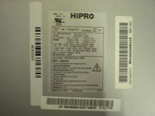 Gateway E Series HIPRO 305 WATTS 24 PIN POWER SUPPLY SATA part # HP 