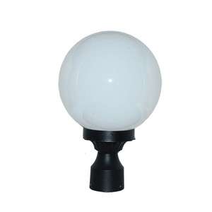 Black Globe Outdoor Pole Lighting Light Fixture 847263081168  