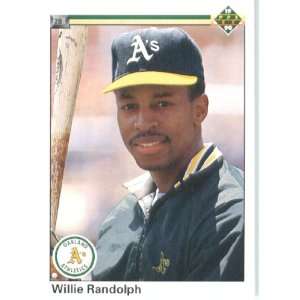  1990 Upper Deck # 704 Willie Randolph Oakland Athletics 