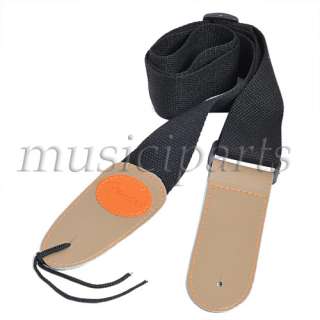 This black strap is great for acoustic electric Fender guitar bass.