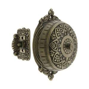  Heart Design Mechanical Door Bell in Antique Brass.