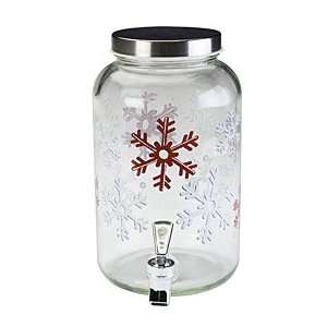  Holiday Christmas SnowFlake Beverage Dispenser