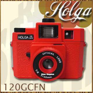 Holga Red 120 GCFN 120GCFN 4 Color Flash Medium Format Film Camera 