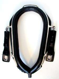 13 BLACK HORSE DRIVING CART HARNESS NECK COLLAR WITH HAMES PONY