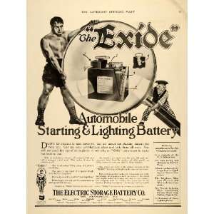  1917 Ad Electric Storage Battery Exide Philadelphia 