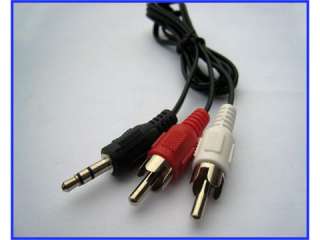 5mm Plug to 2 RCA Audio Converter Adapter Cable 9996  